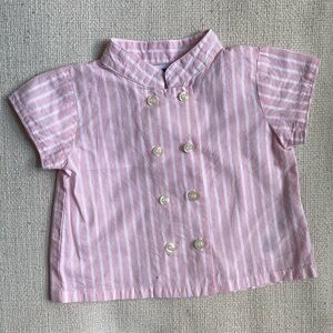 Patricia Mendiluce Mao collar shirt, sz 3-6 months